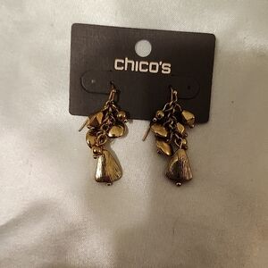 Chico's Metallic Cluster Earrings